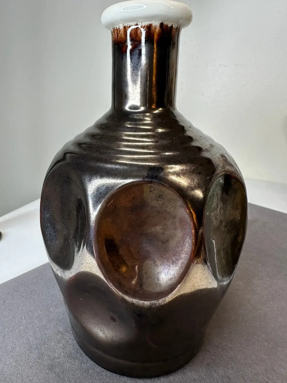 Vintage Boho brass style bud vase 7